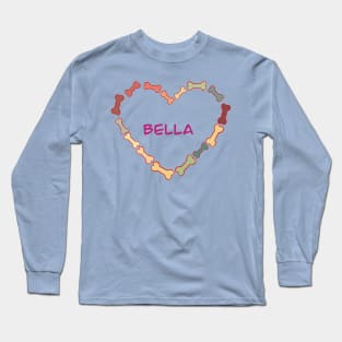 MY DOG OR CAT BELLA BOWL BED AND BANDANNA Long Sleeve T-Shirt